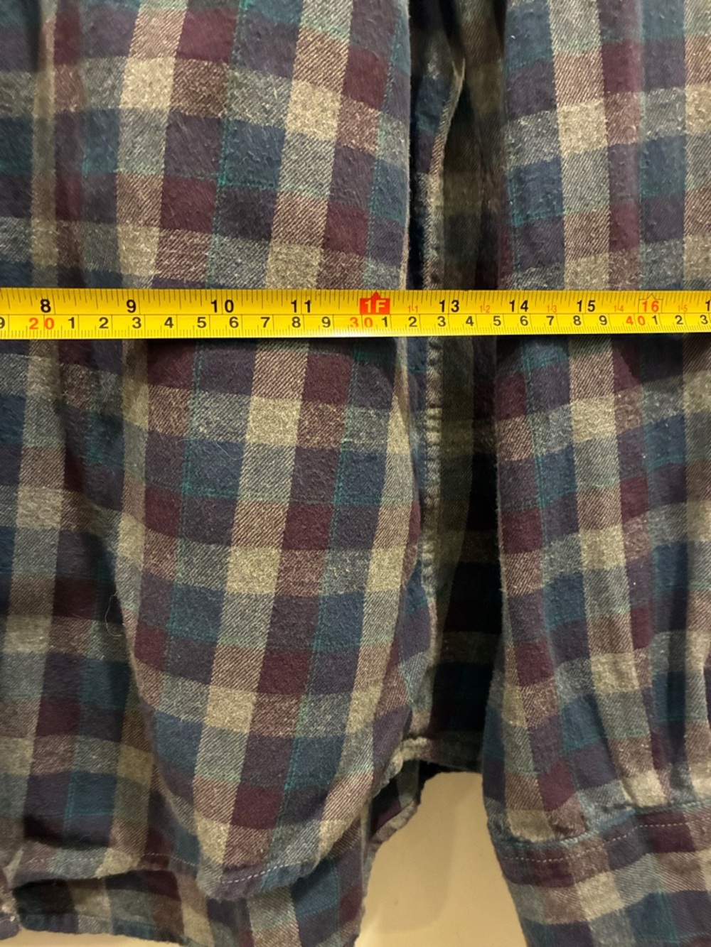 Arizona Jean Company Blue and Navy Plaid Button-Down Shirt - Picture 7 of 7